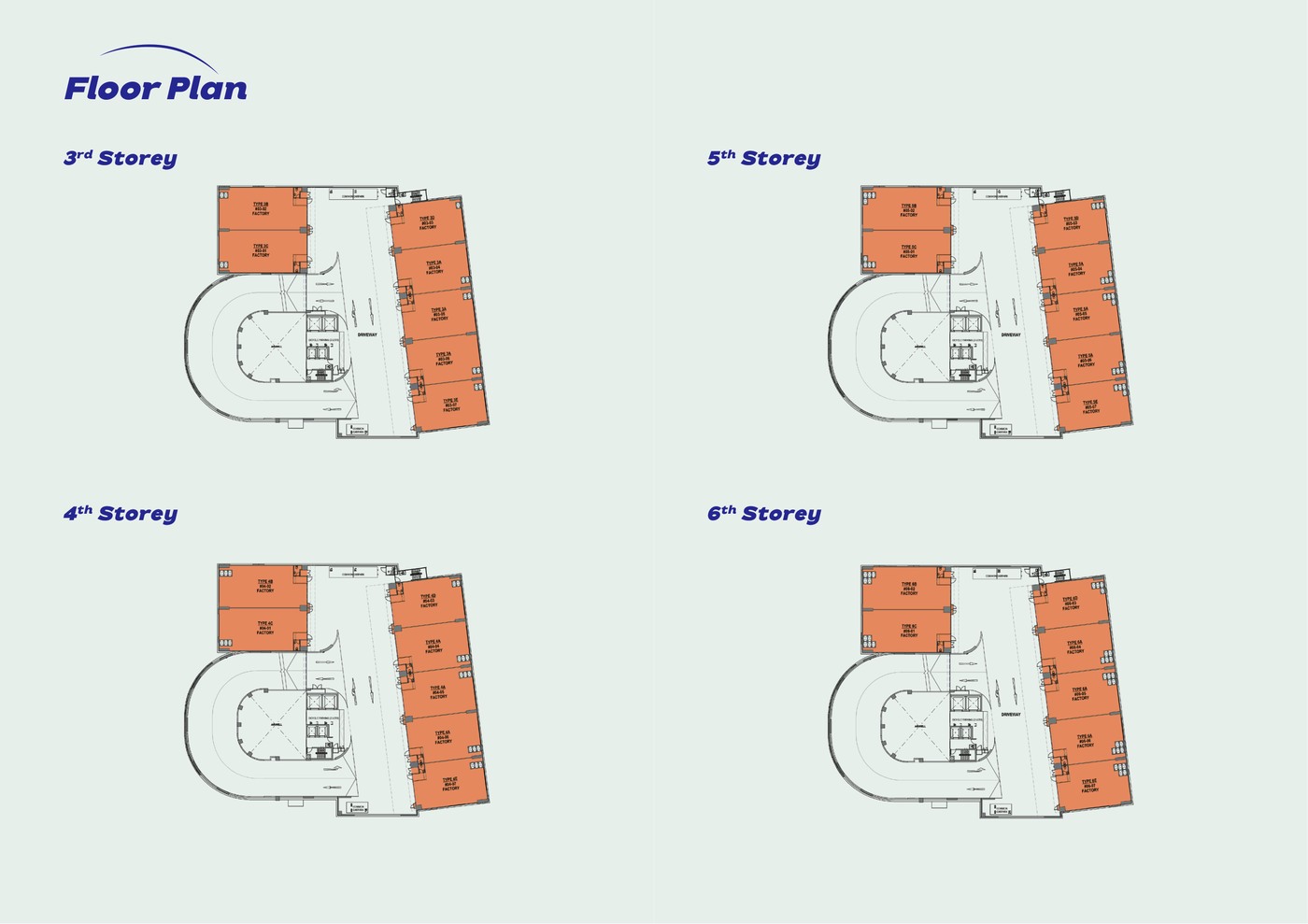 Keystone @ Mandai 3rd to 6th Storey floor plan