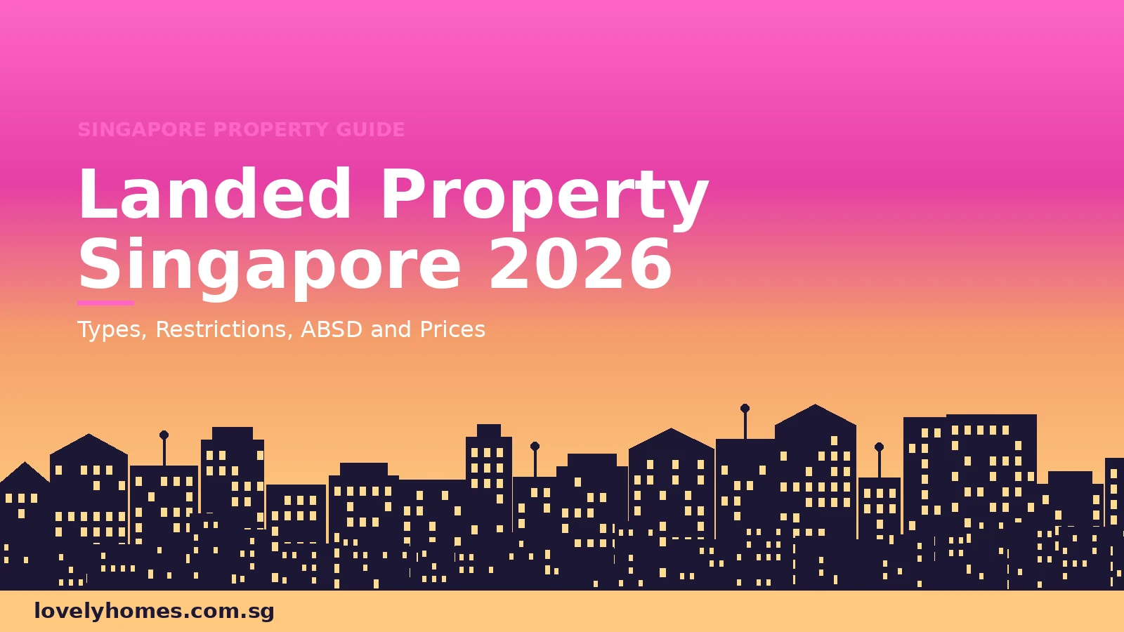 Landed Property Singapore 2026 — types, restrictions, ABSD rates guide