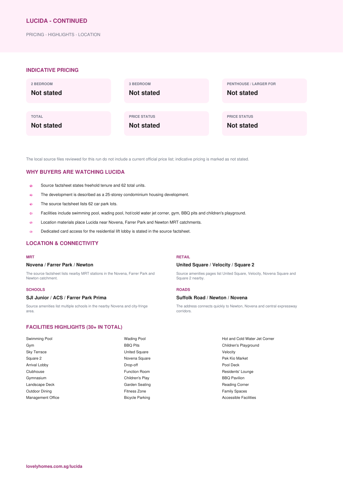 Lucida factsheet page 2