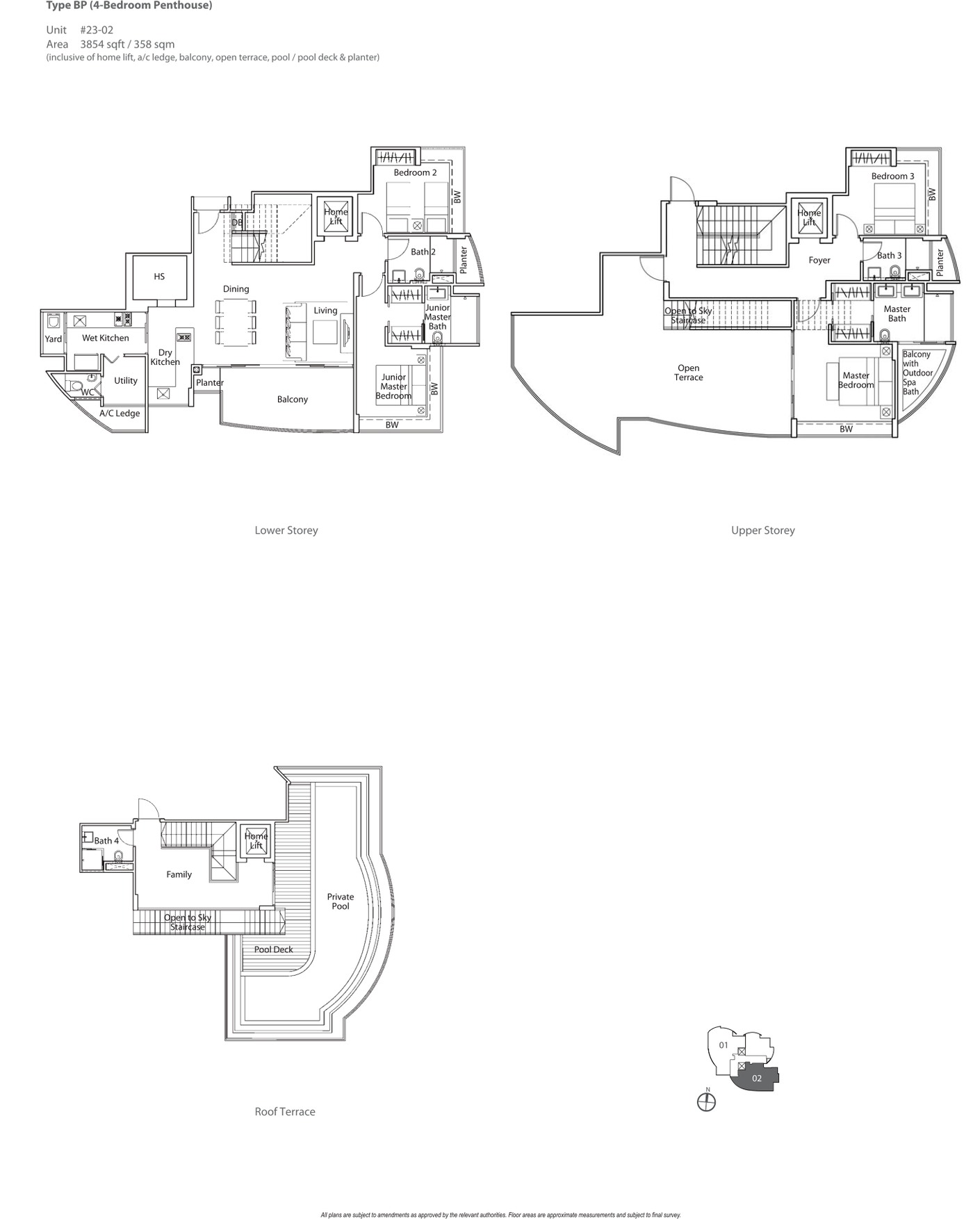 Lucida Larger Apartment Plans floor plan