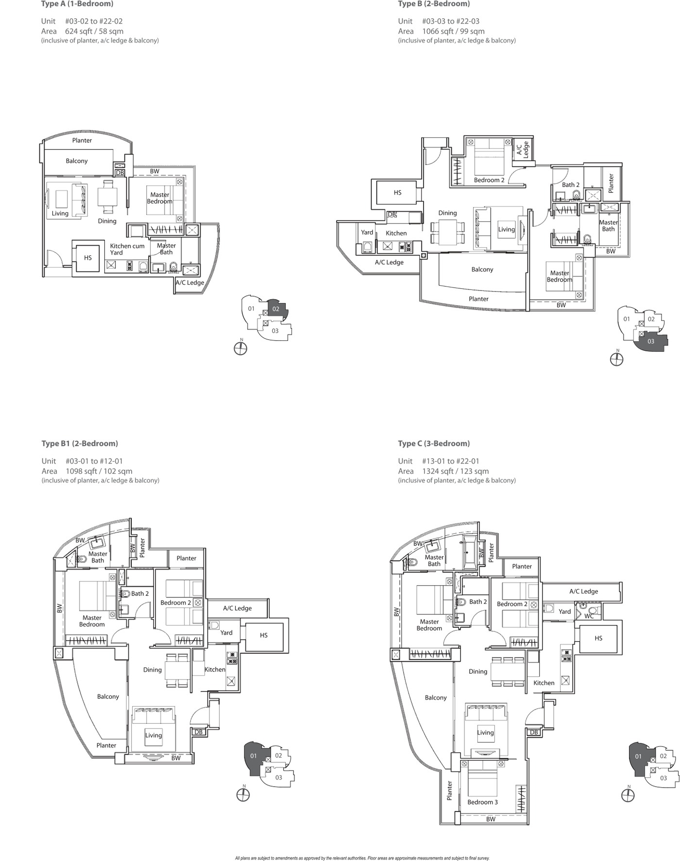 Lucida Typical Apartment Plans floor plan