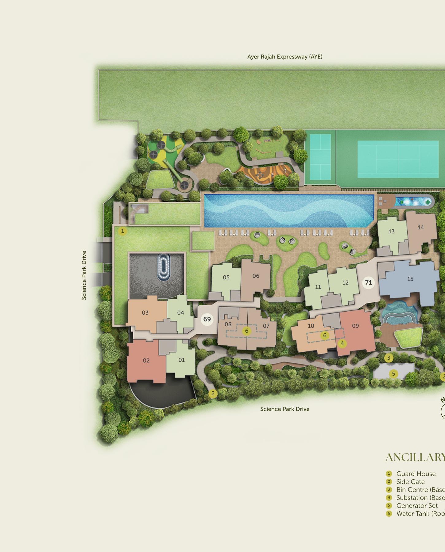 LyndenWoods actual site plan and facilities deck