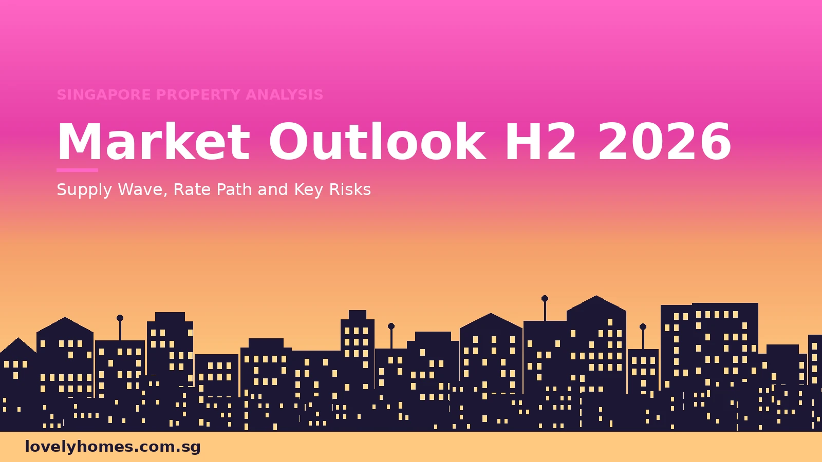 Singapore property market outlook H2 2026 — supply wave rate path and key risks