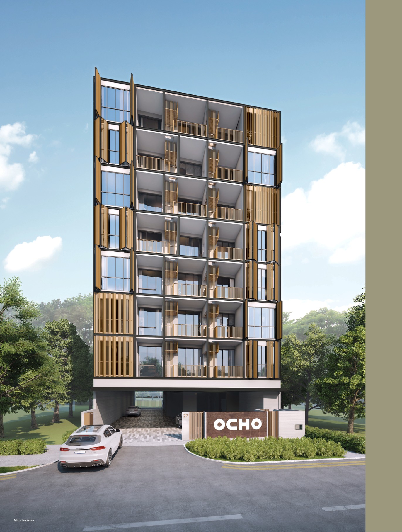 OCHO clean hero render OCHO exterior artist impression