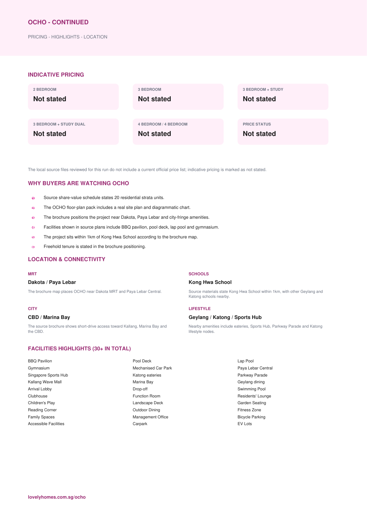 OCHO factsheet page 2
