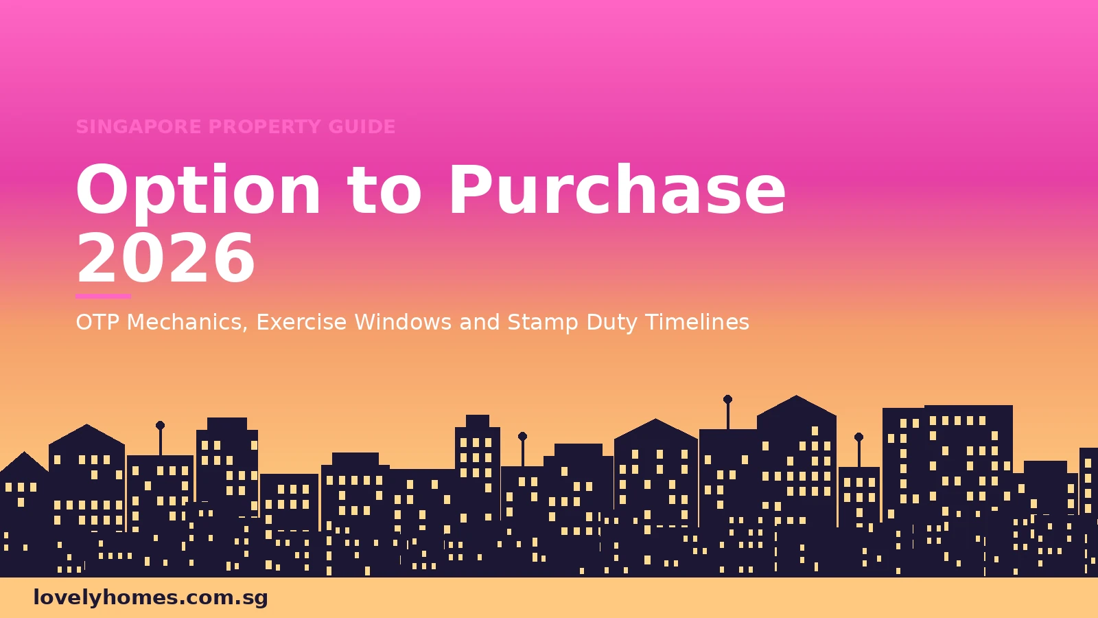 Option to Purchase Singapore 2026 — OTP, exercise window, BSD timeline guide hero