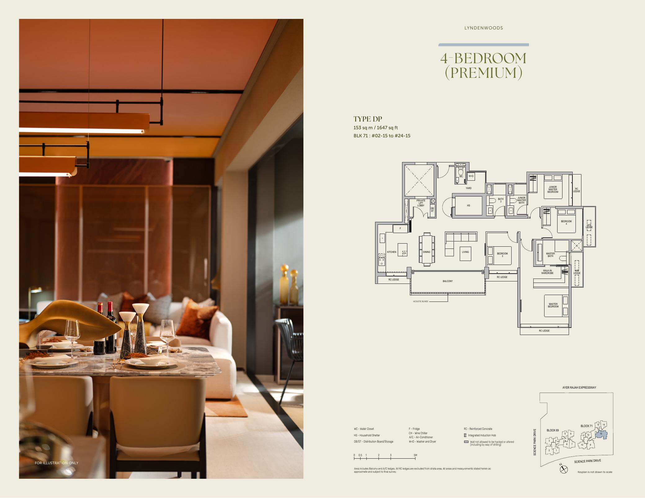LyndenWoods 4 Bedroom Premium Type DP source floor plan