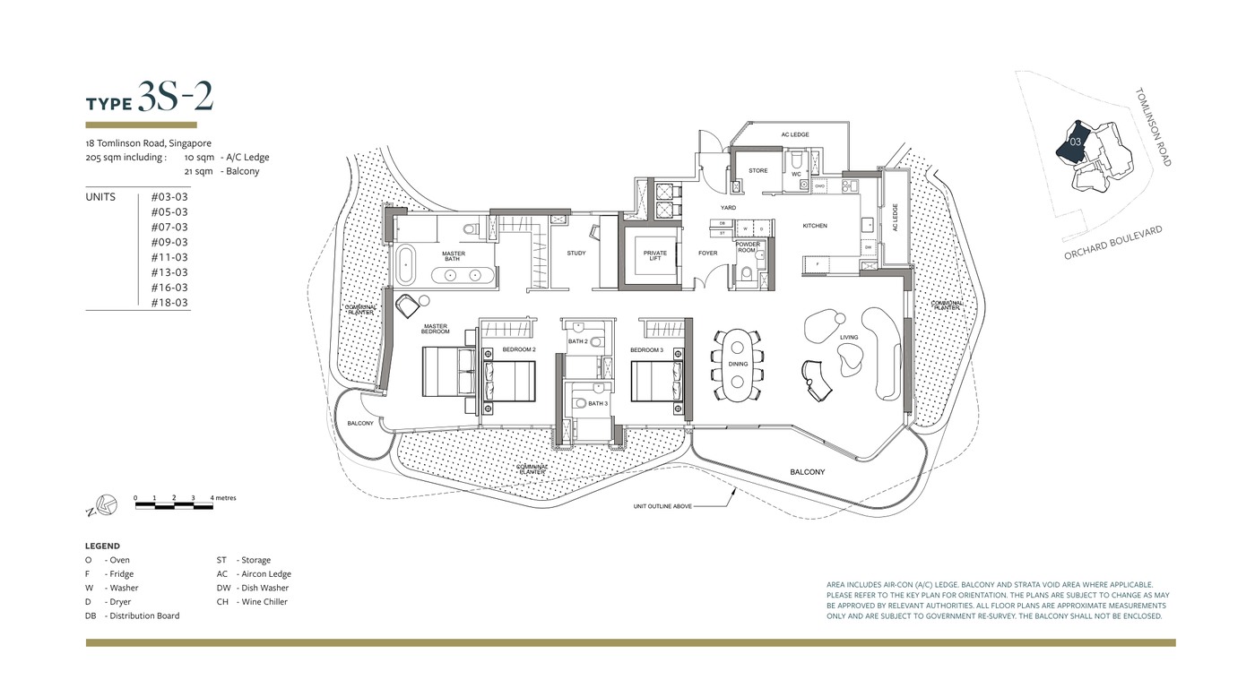 Park Nova 3 Bedroom + Study Type 3S-2 floor plan