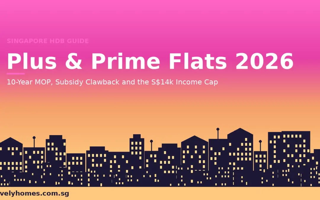 Plus and Prime Flats Singapore 2026: 10-Year MOP, Subsidy Clawback and the S$14,000 Income Ceiling Explained