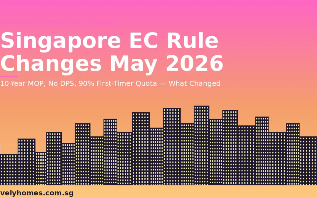 Singapore EC Rule Changes May 2026: 10-Year MOP, No DPS and 90% First-Timer Quota Explained