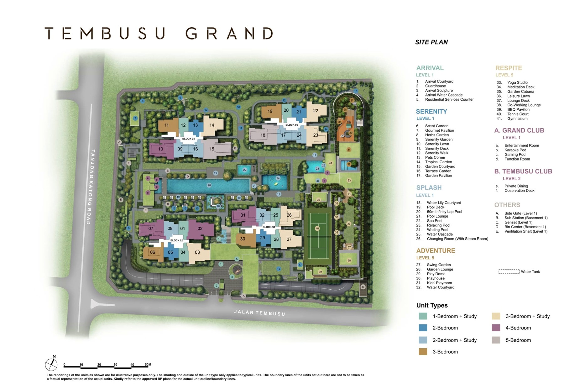 Tembusu Grand actual site plan