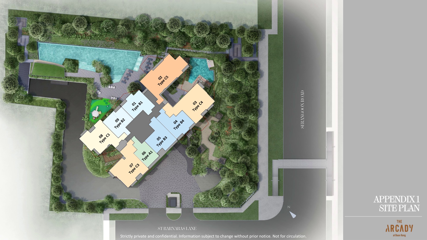 The Arcady at Boon Keng source site and location context plan
