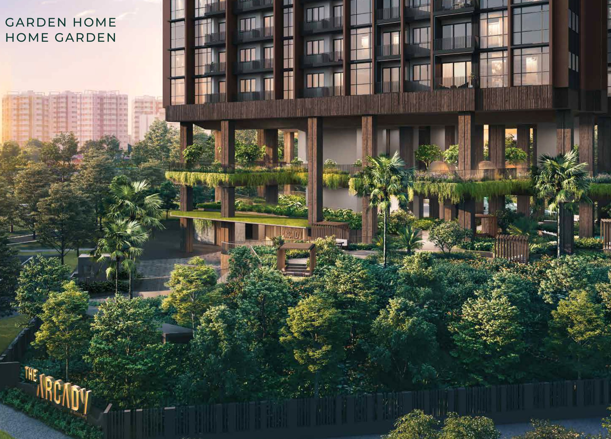 The Arcady at Boon Keng clean hero render The Arcady at Boon Keng exterior artist impression
