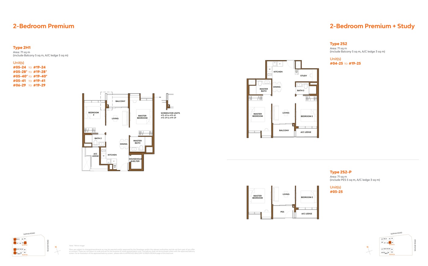 The Collective at One Sophia 3 Bedroom floor plan