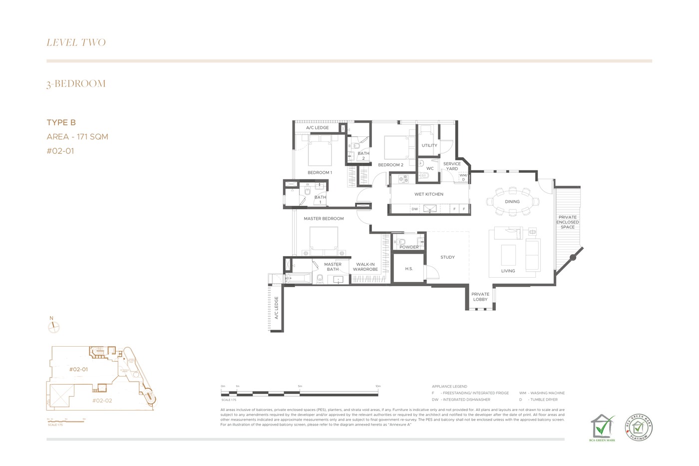 The Giverny Residences 4 Bedroom Type A floor plan