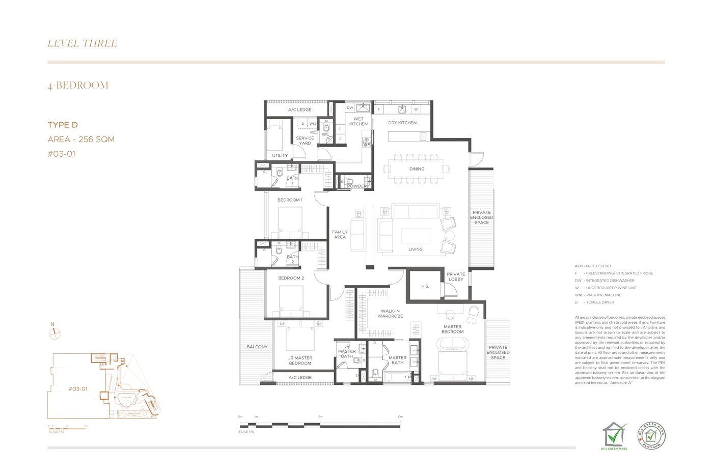 The Giverny Residences 4 Bedroom Type C floor plan