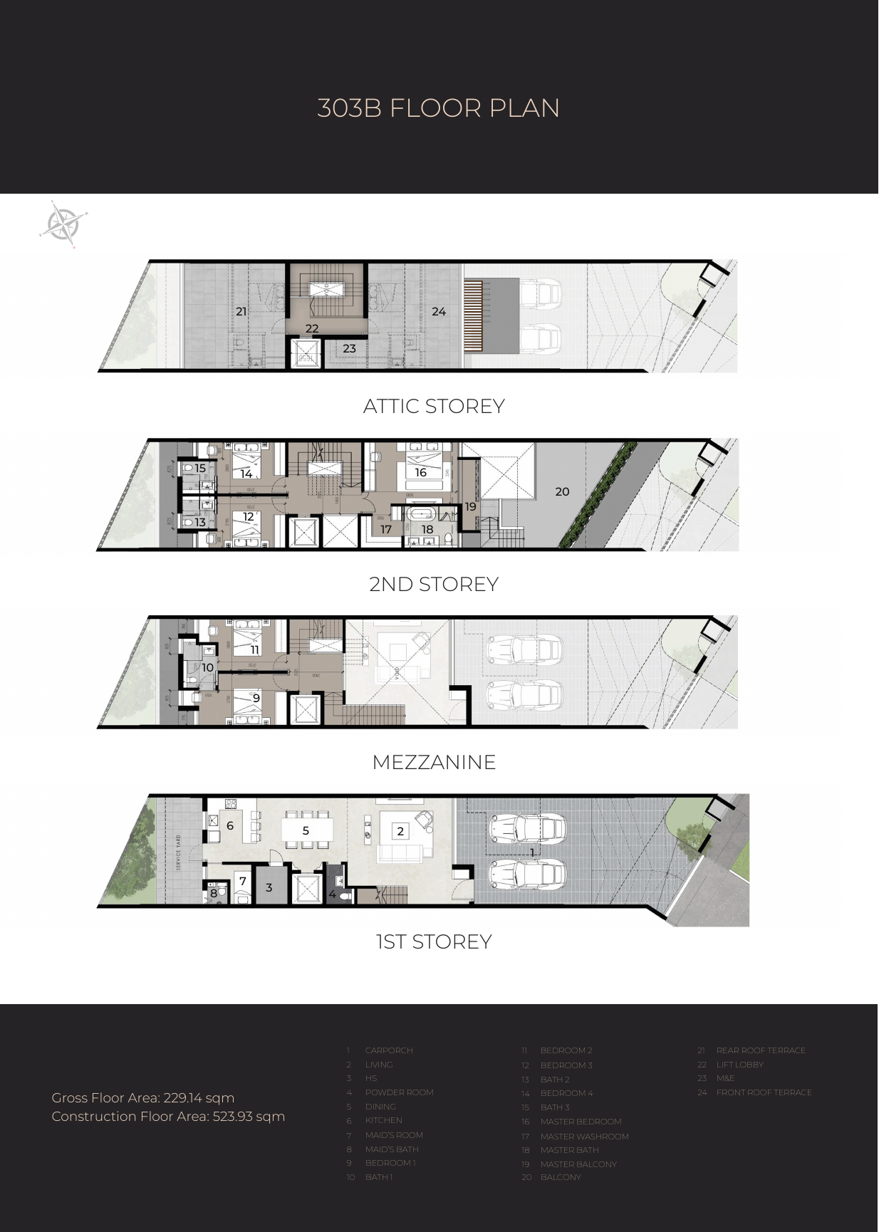 The Harbour Residences 5-bedroom landed home 303B floor plan