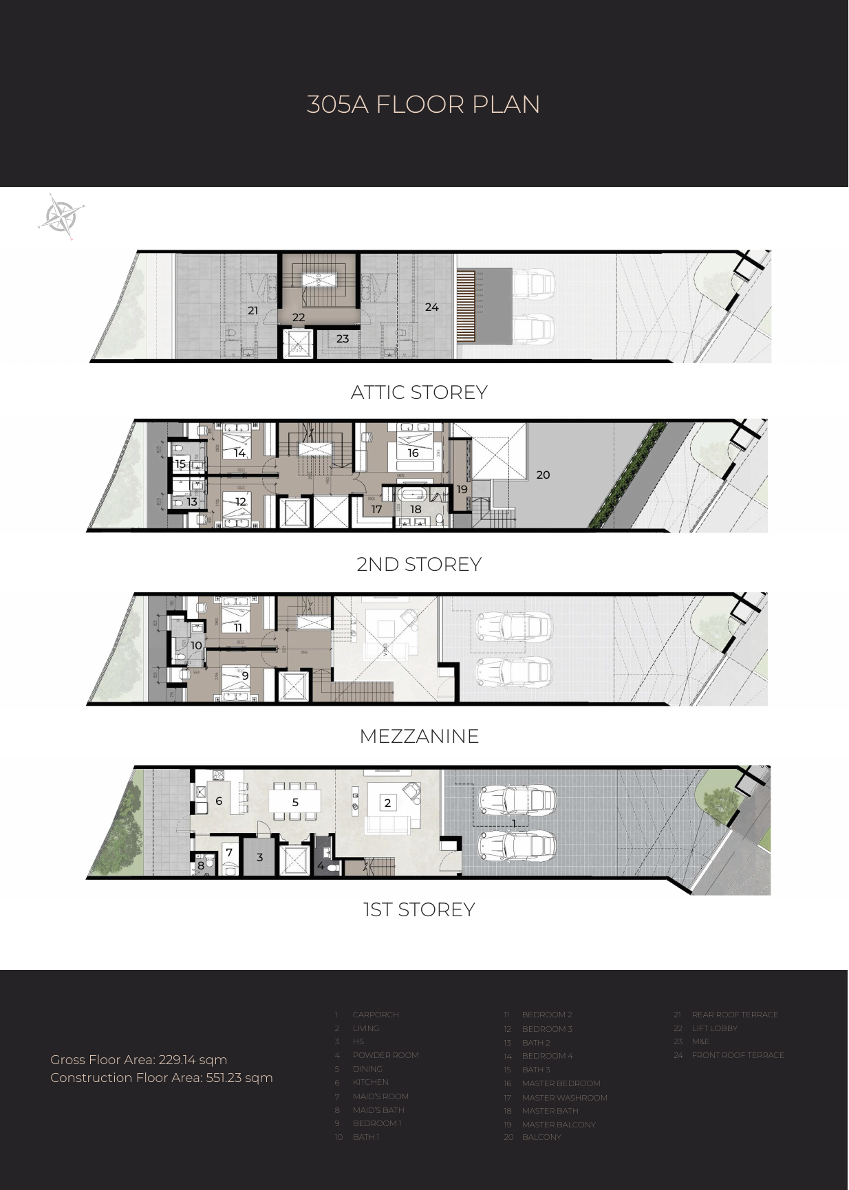 The Harbour Residences 5-bedroom landed home 305A floor plan