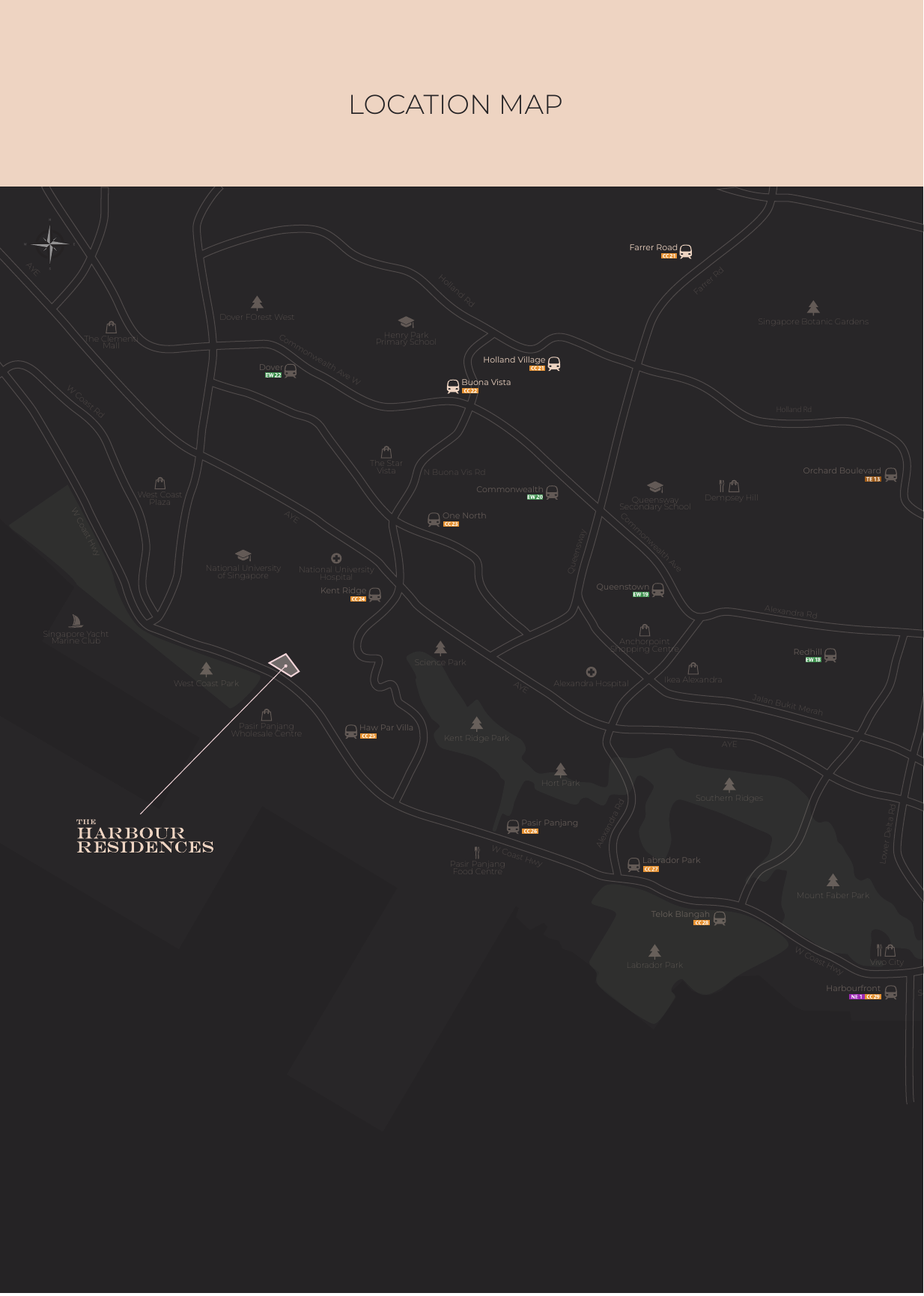 The Harbour Residences location map