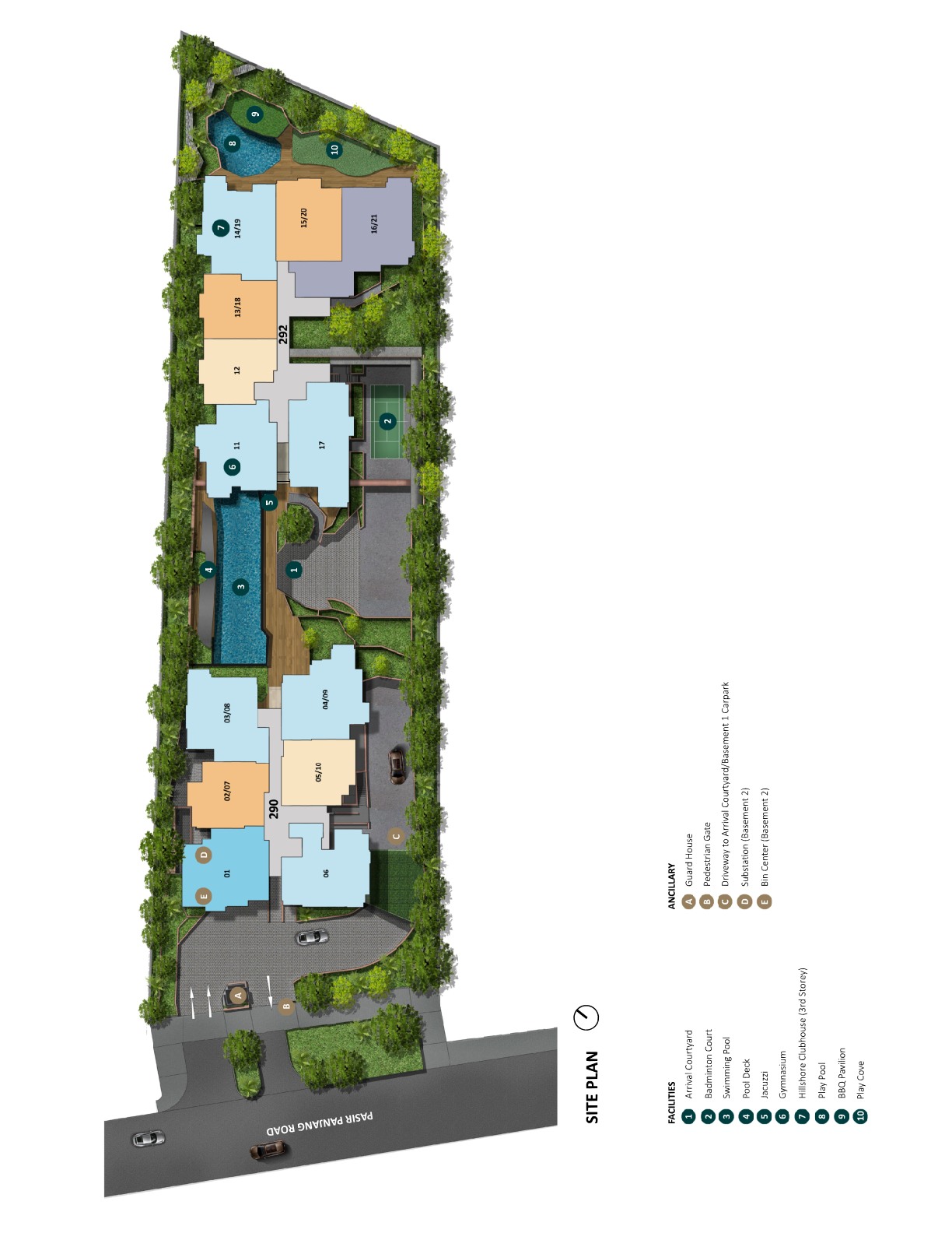 The Hillshore source site and location context plan