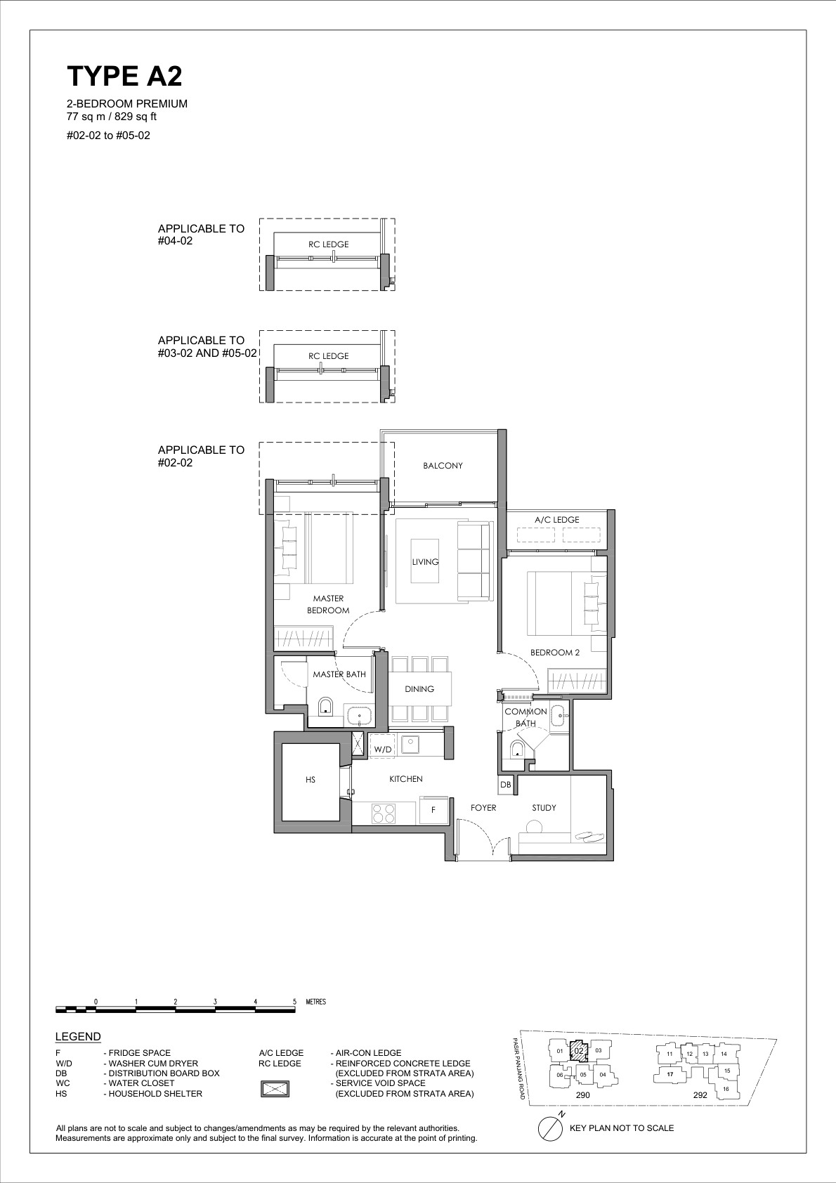 The Hillshore 2 Bedroom Premium Type A2 floor plan