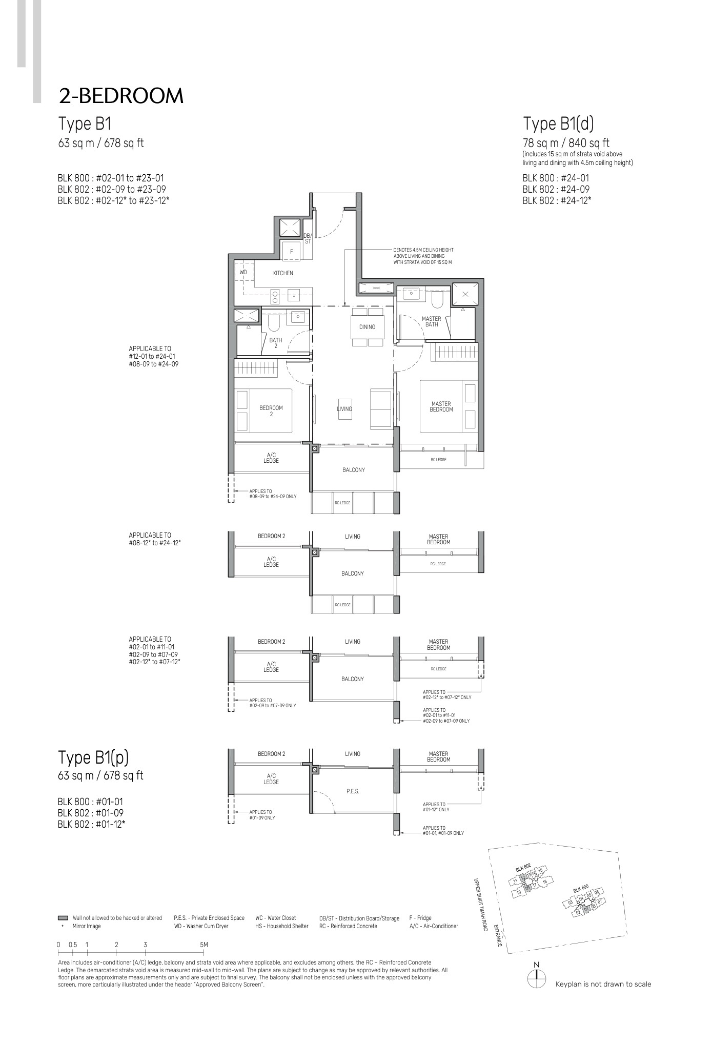The Myst 2 Bedroom floor plan