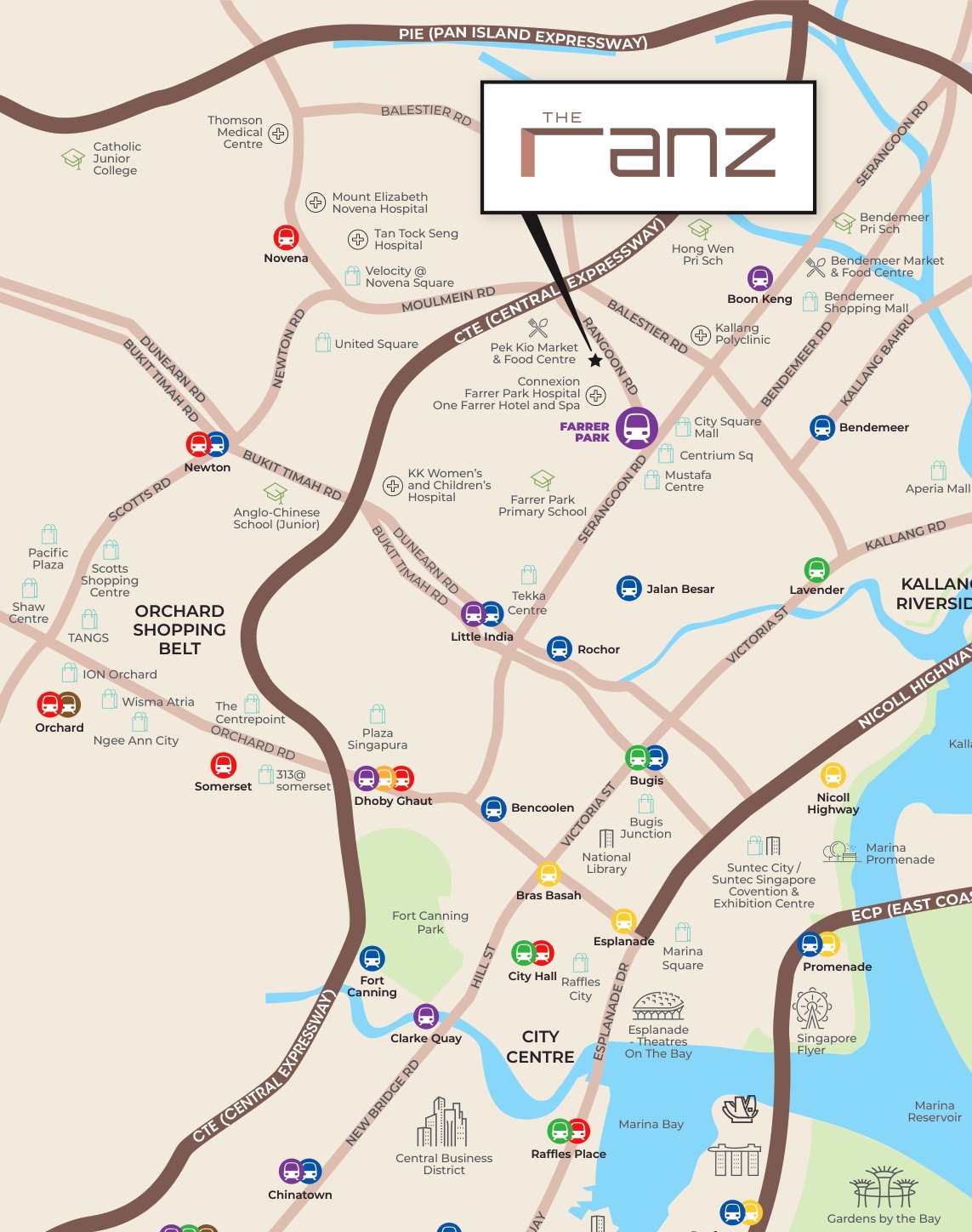 The Ranz source site and location context plan
