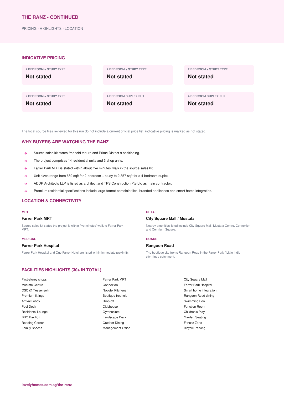 The Ranz factsheet page 2