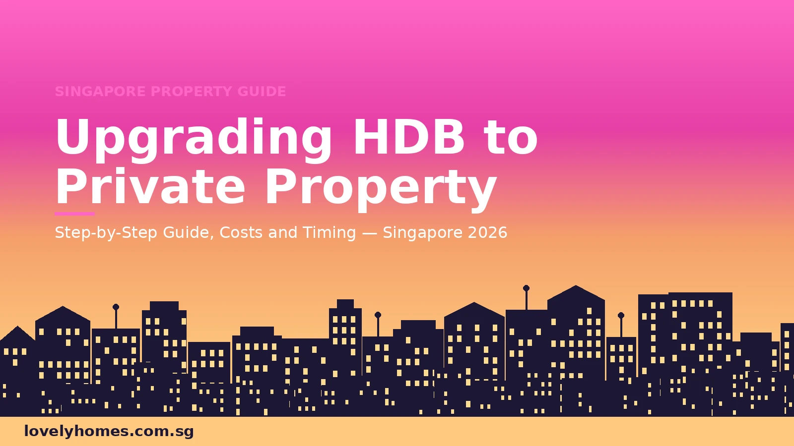 Upgrading from HDB to private property Singapore 2026 guide