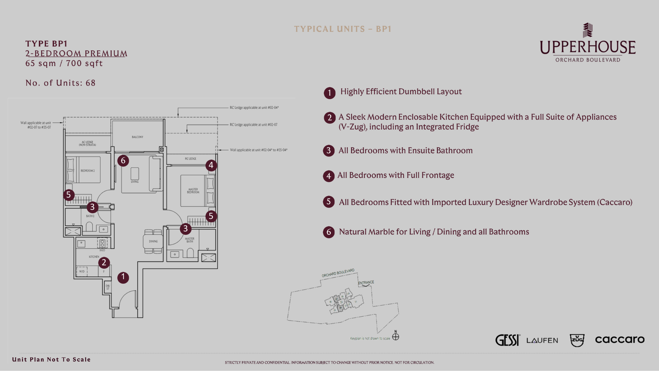 UPPERHOUSE at Orchard Boulevard selected floor plan 1
