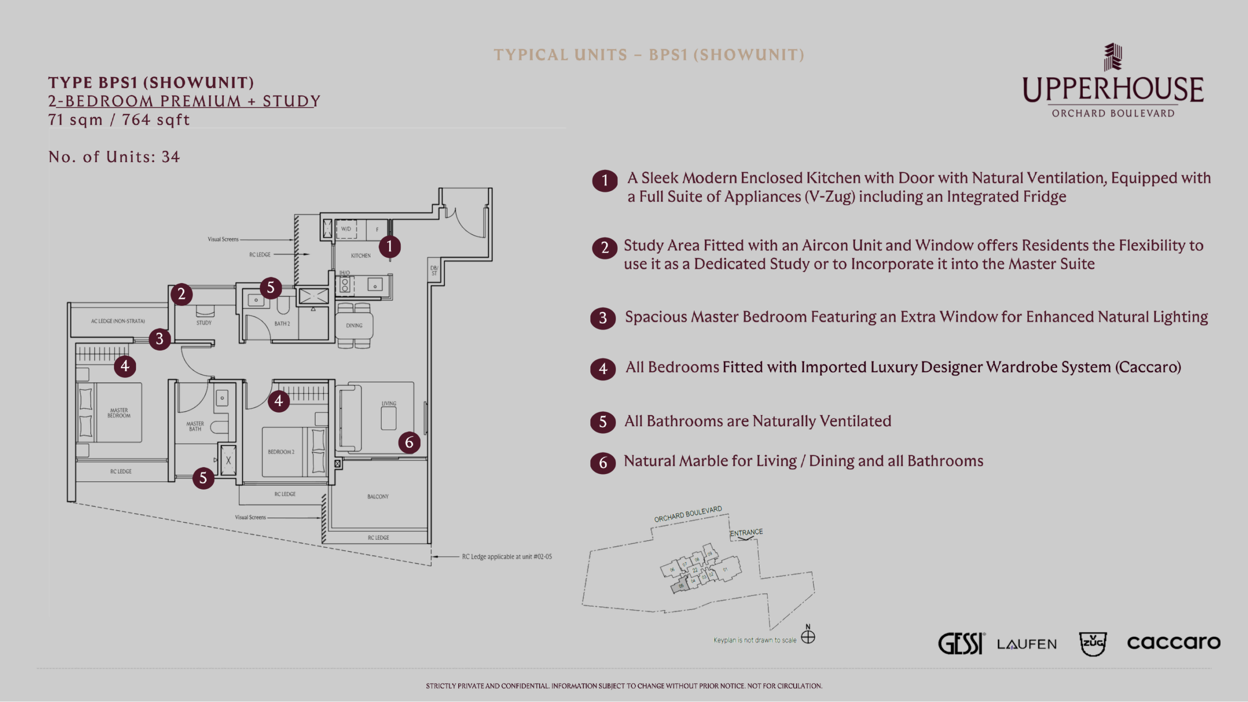 UPPERHOUSE at Orchard Boulevard selected floor plan 2
