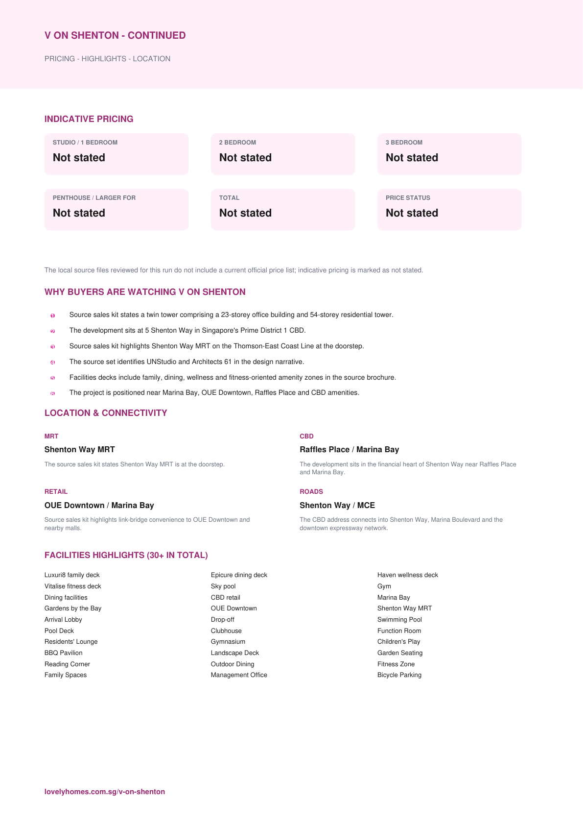 V on Shenton factsheet page 2