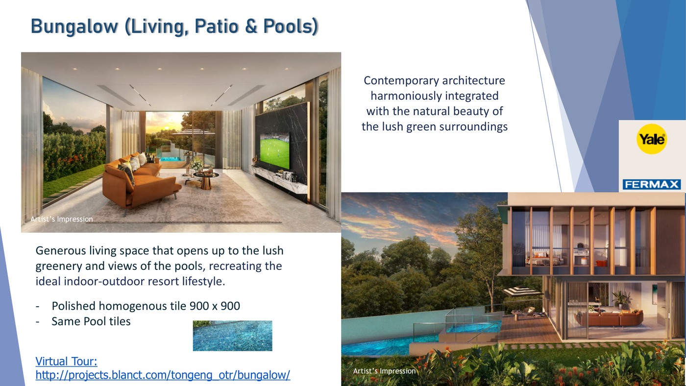 VILLAS @ OLD TAMPINES ROAD Bungalow Living and Pools floor plan