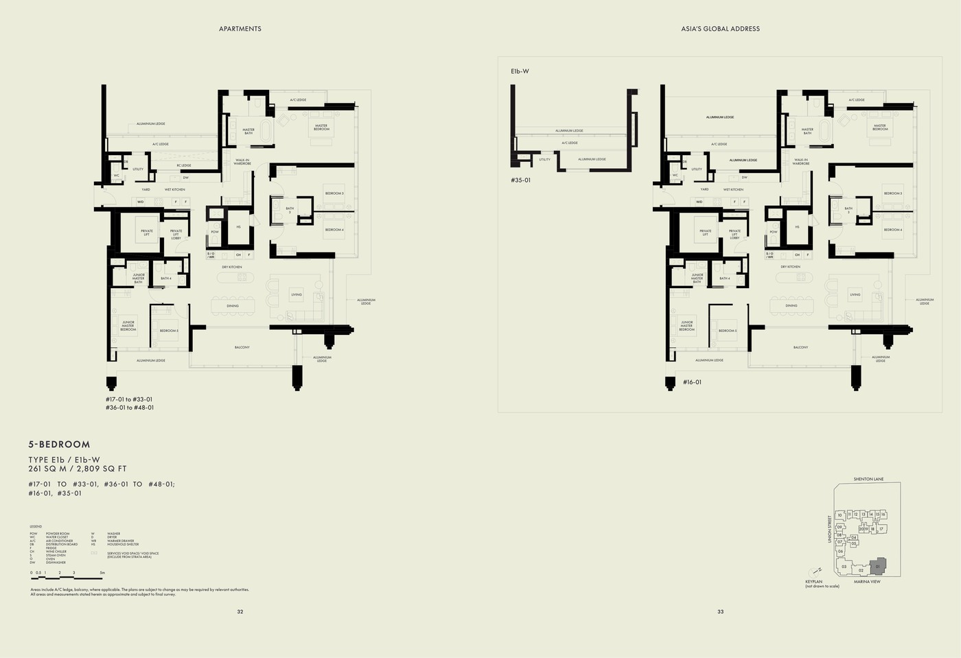 W Residences Marina View - Singapore Penthouse floor plan