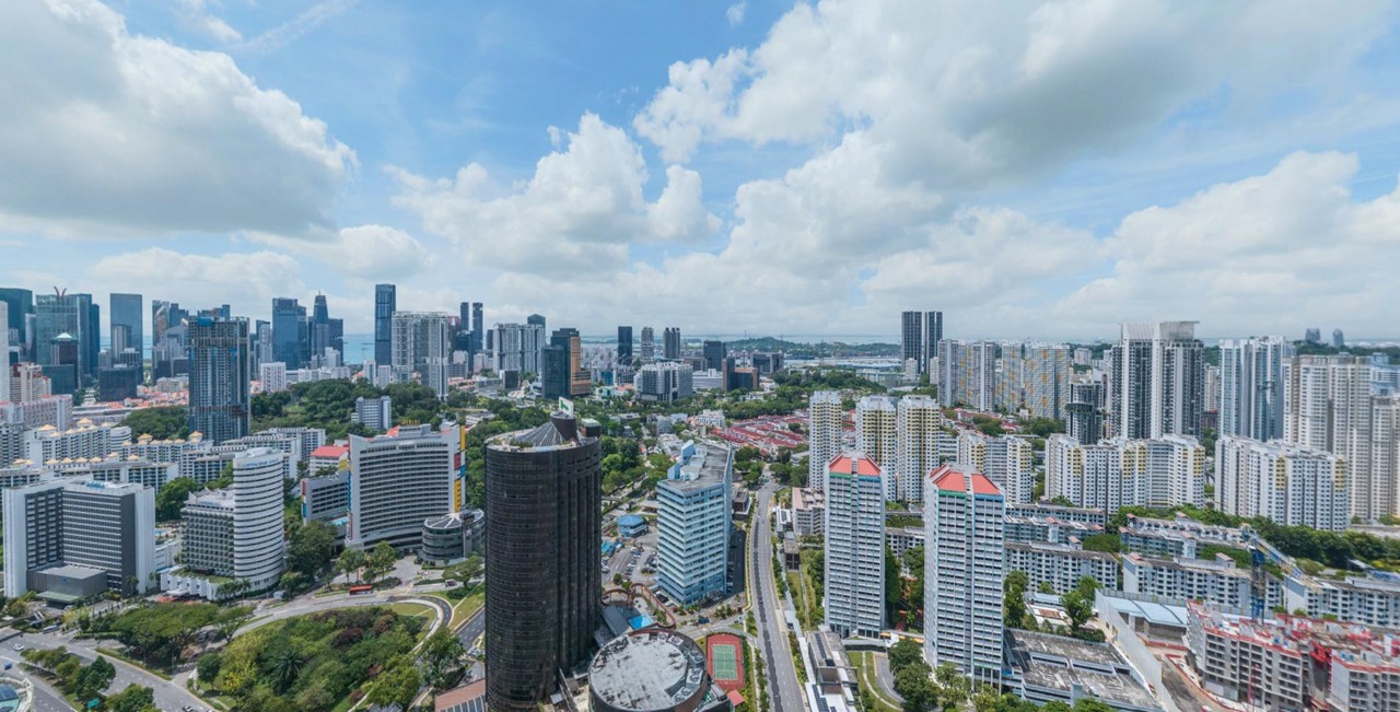 Zyon Grand south-facing city view from the development