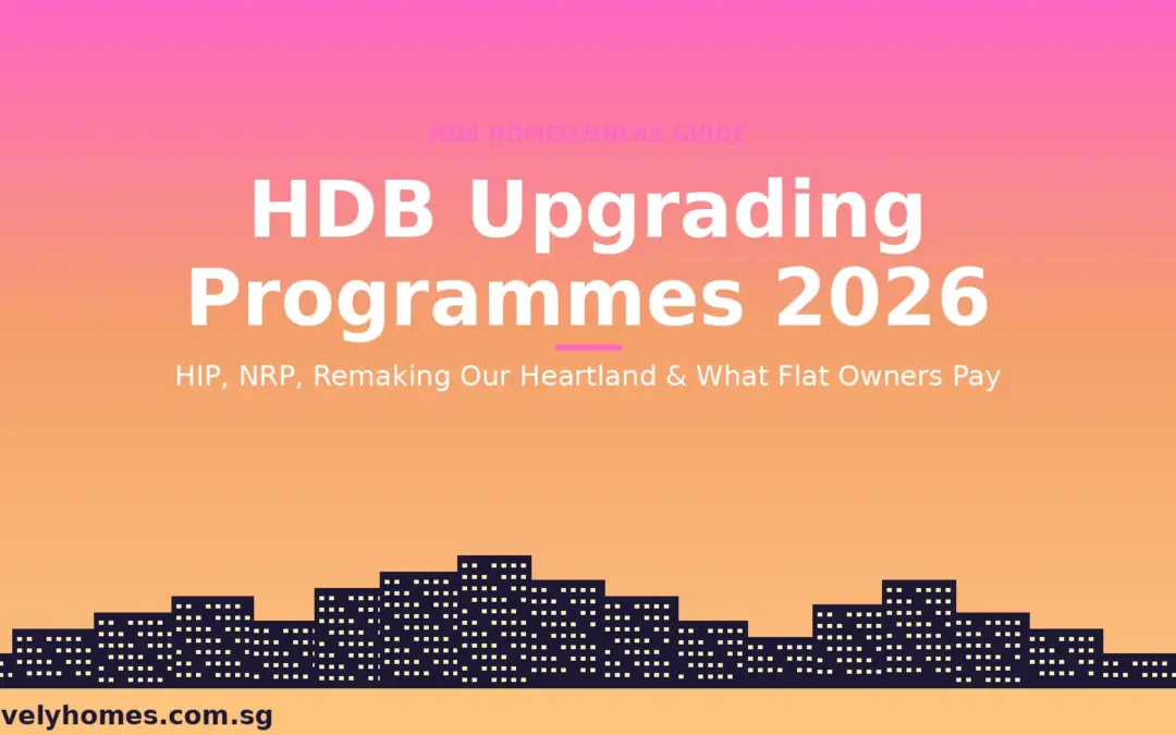Singapore HDB Upgrading Programmes Guide 2026: HIP, NRP, Remaking Our Heartland and What Flat Owners Pay