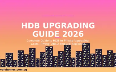 Singapore HDB Upgrading Guide 2026: Costs, ABSD, CPF and Step-by-Step Process
