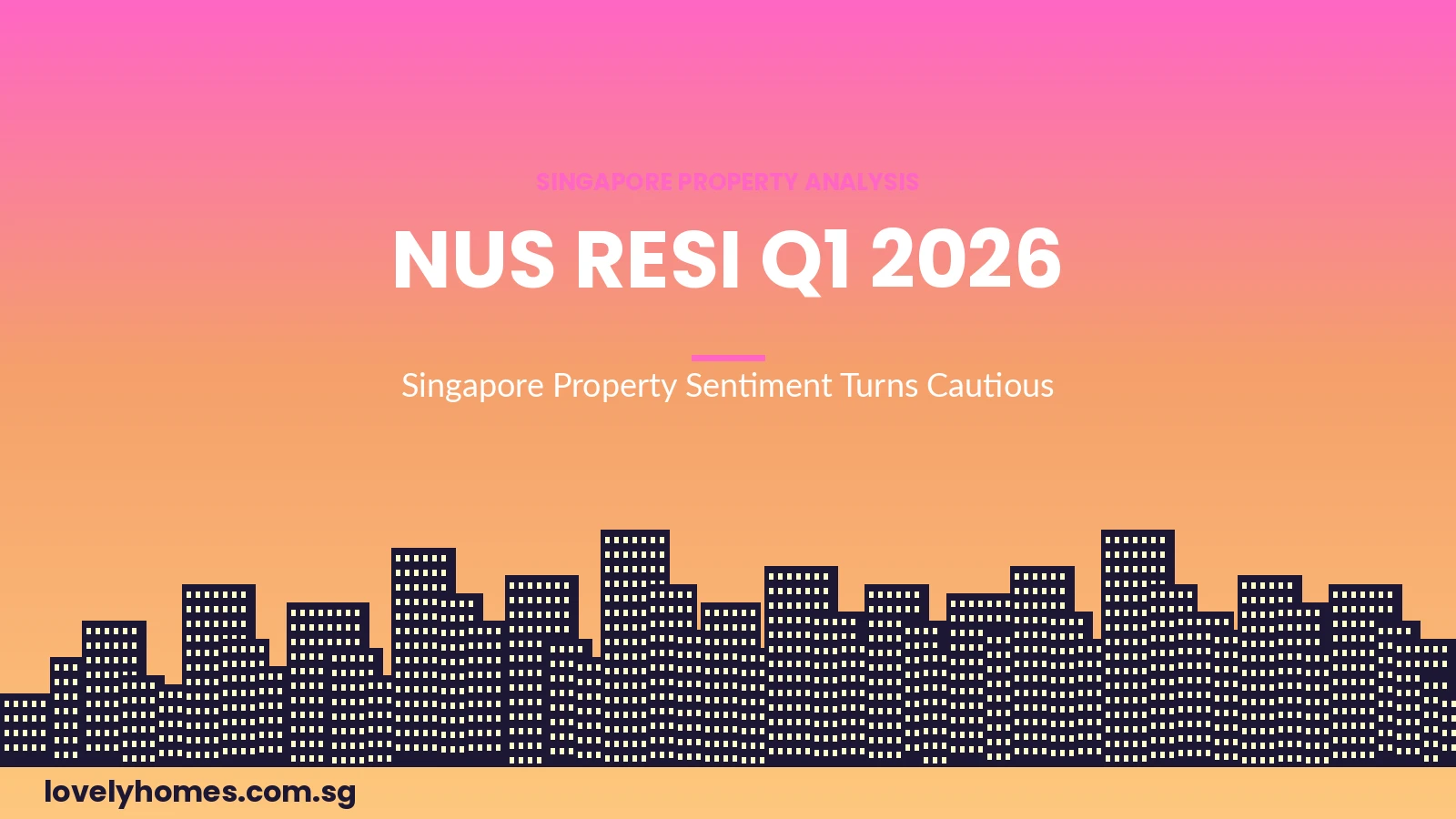 NUS RESI Q1 2026 Sentiment Hero NUS RESI Q1 2026 Singapore property sentiment index turns cautious