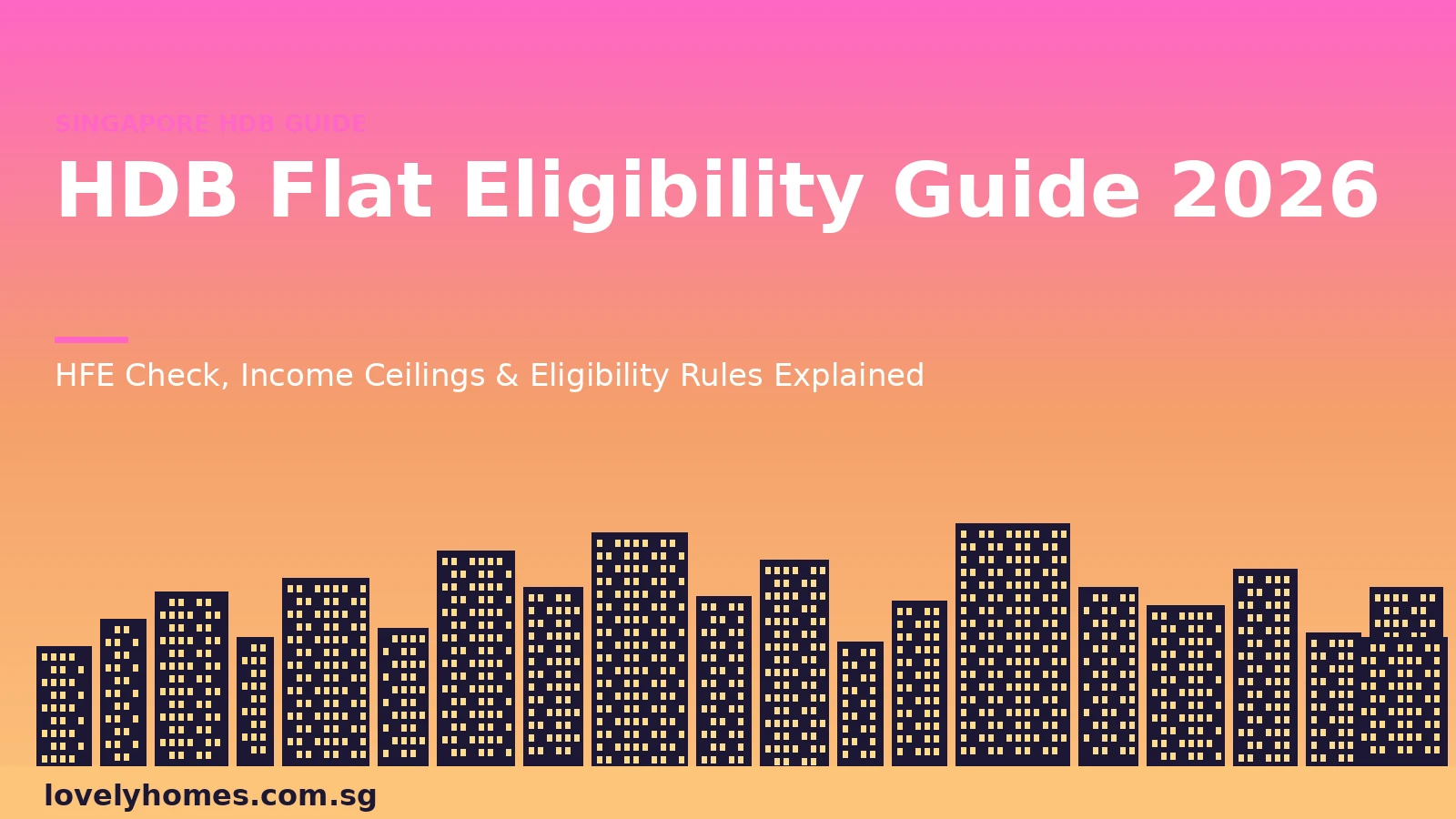 Singapore HDB flat eligibility guide 2026 HFE letter check process income ceiling hero