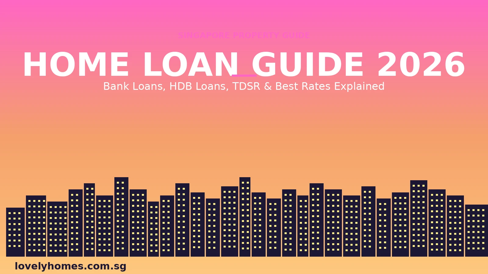 Singapore home loan guide 2026 — bank loans, HDB loans, TDSR and best rates explained