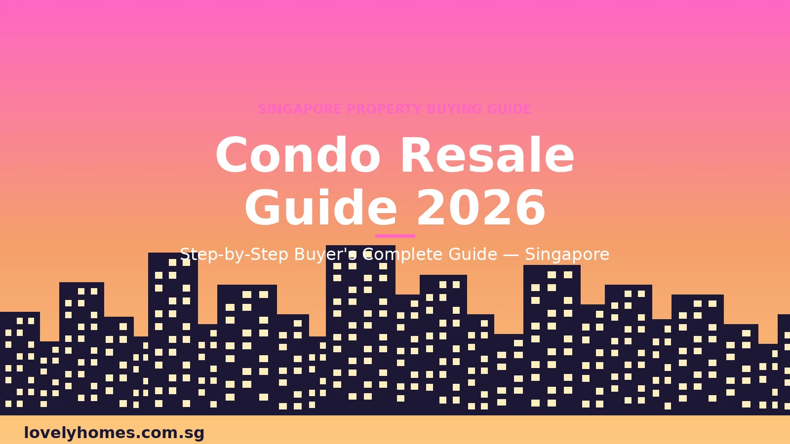 Singapore condo resale guide 2026 — step-by-step buyer's guide to purchasing a resale condominium
