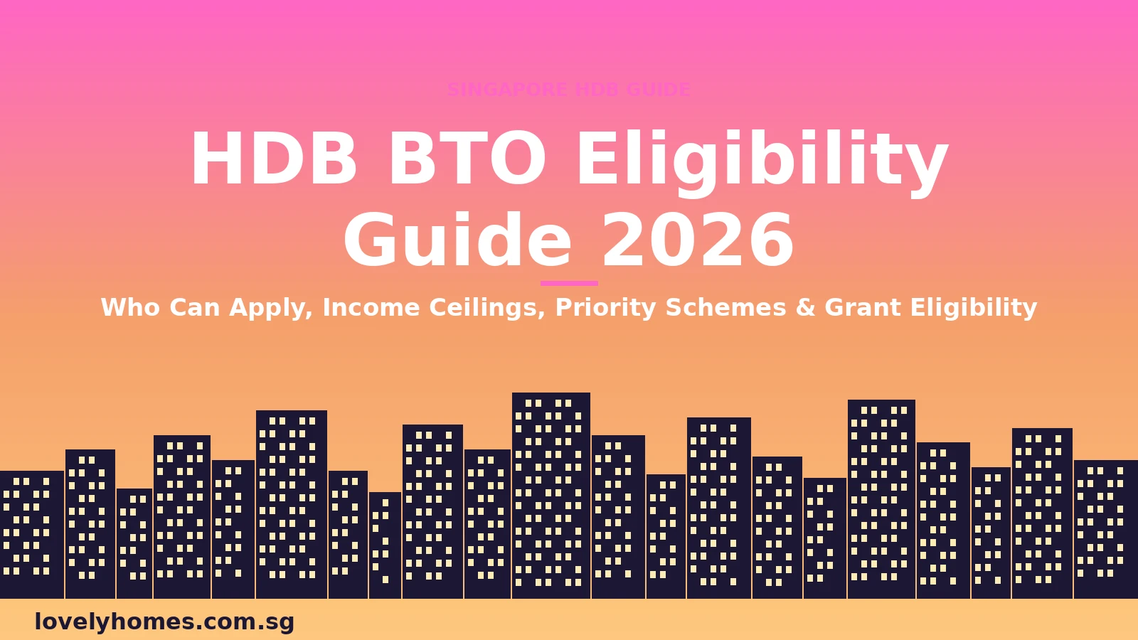 Singapore HDB BTO eligibility guide 2026 hero image