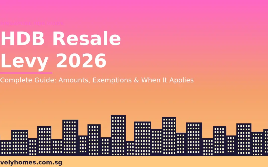HDB Resale Levy Singapore 2026: Amounts, Who Pays, Exemptions and How It Works