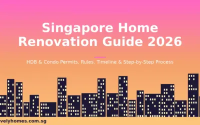 Singapore Home Renovation Guide 2026: HDB Permits, APEX System, Condo Rules and Step-by-Step Process