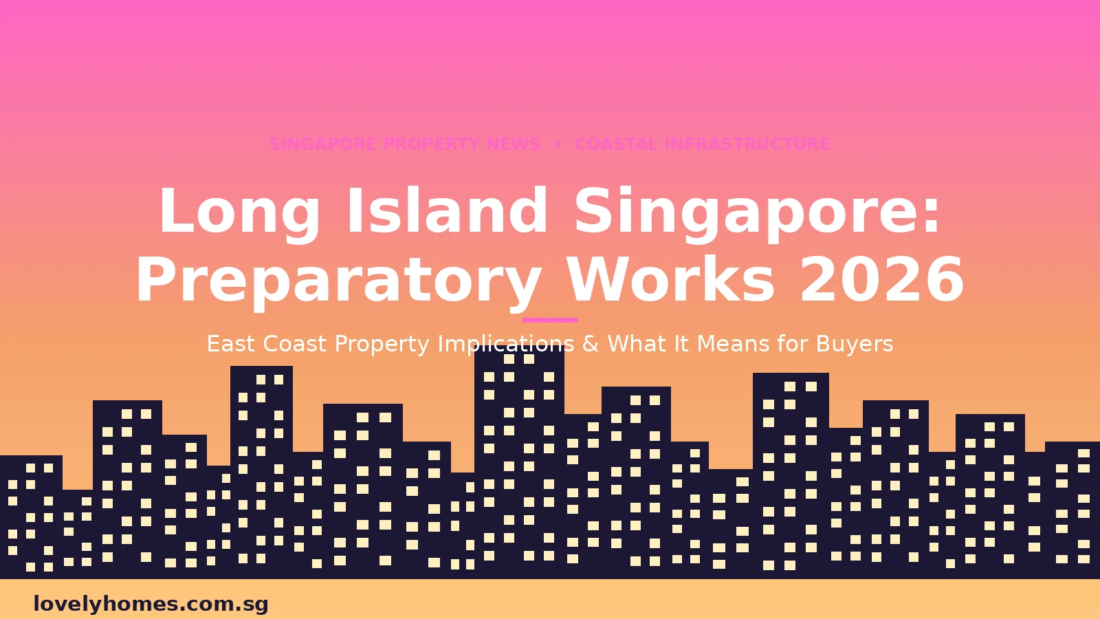Long Island Singapore preparatory works 2026 — East Coast coastal protection project and property impact