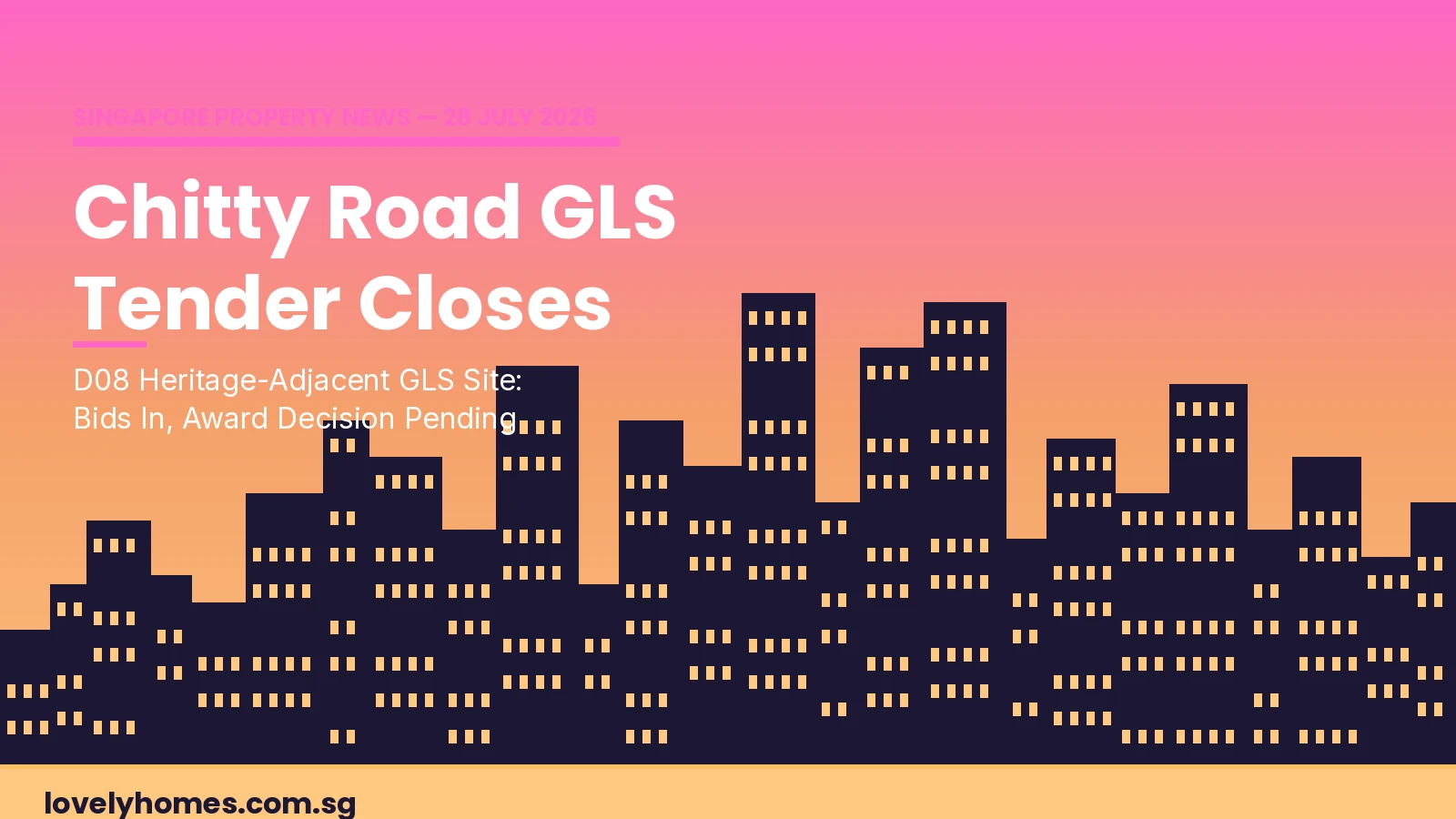 Chitty Road Veerasamy Road GLS tender closes July 2026 Singapore property news hero