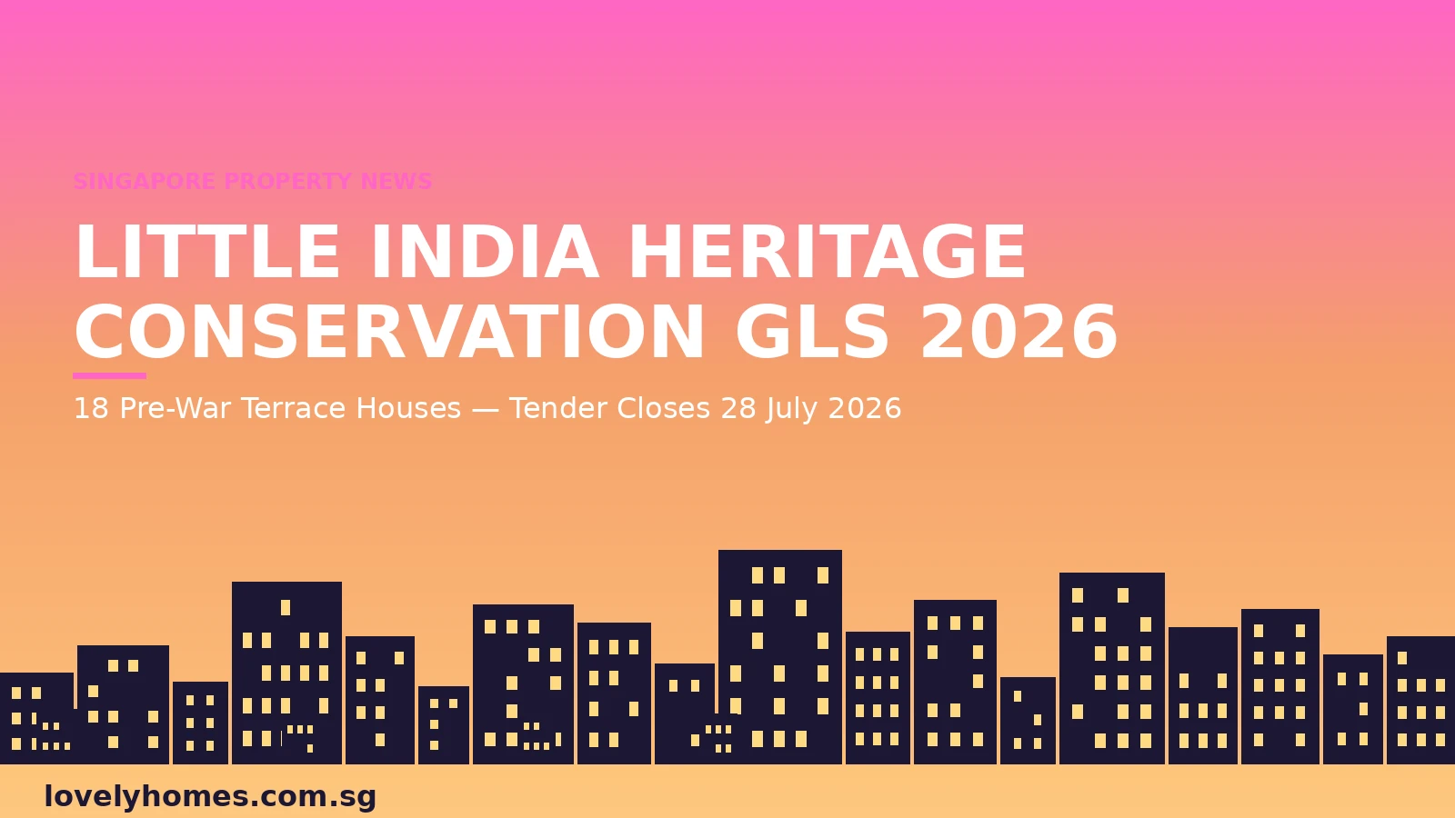 URA Little India heritage conservation GLS tender Chitty Road Veerasamy Road 2026