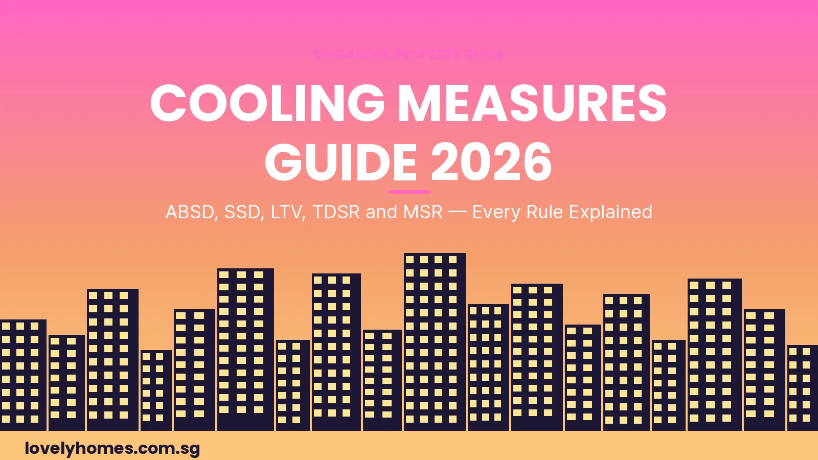 Singapore Property Cooling Measures Guide 2026 — ABSD, SSD, LTV, TDSR explained