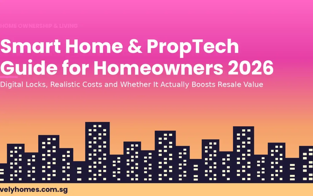 Smart Home & PropTech Guide for Singapore Homeowners 2026: Digital Locks, Costs and Does It Boost Resale Value