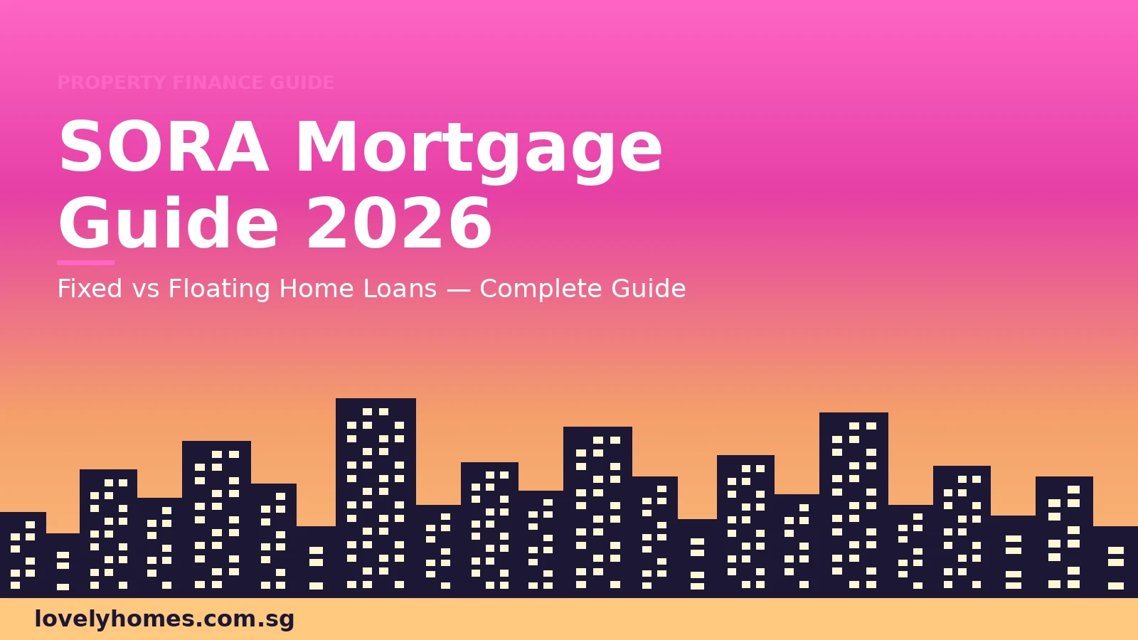 Singapore mortgage SORA guide 2026 hero — fixed vs floating home loans